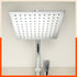 Zoya Ultra-Slim Rectangular Shower Head for Home | Large - 200mm x 200mm